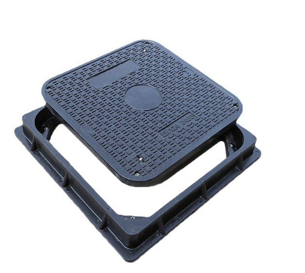 Hình vuông 25mm Fiberglass Manhole Cover kích thước tiêu chuẩn Frp Camera Cover, Outdoor water drain covers