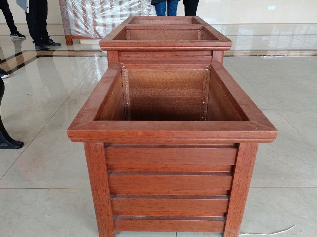 Hộp hoa hạt gỗ được củng cố bằng sợi thủy tinh cho khách sạn vườn hoặc quảng trường xã hội