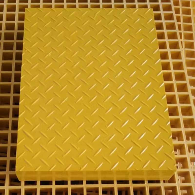 Tùy chỉnh Frp Grating Pattern Cover Plate Frp Grille Plate Lớp lưới vỉa hè cho tấm sàn