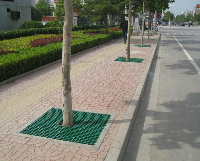 Mạng lưới FRP xanh cho nền tảng hoặc đường đi bộ sử dụng và tùy chỉnh kích thước và màu sắc